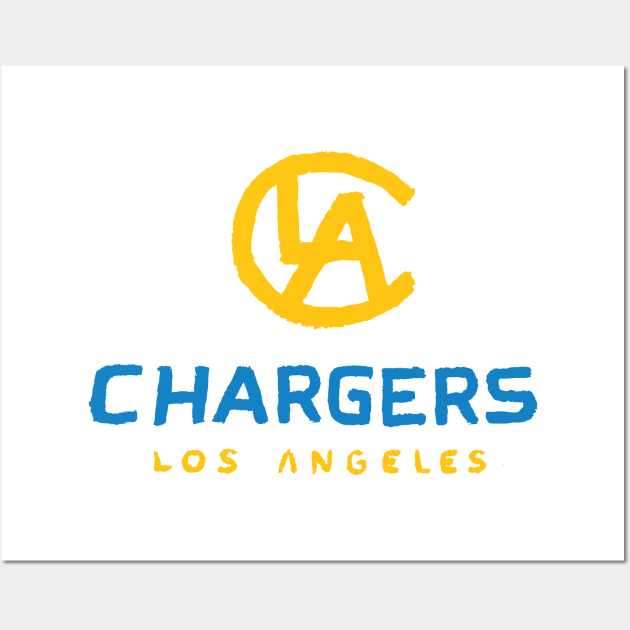 Los Angeles Chargeeees 04 Wall Art by Very Simple Graph